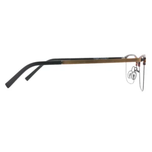 Business Browline Glasses – OpteLux OSZ052 Titanium Frame Side View for Executive Style