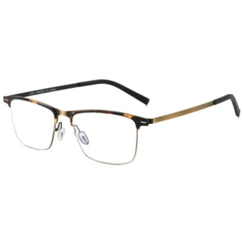 Business Browline Glasses – OpteLux OSZ052 Titanium Browline Eyewear Catalog Angle Elite Business Design