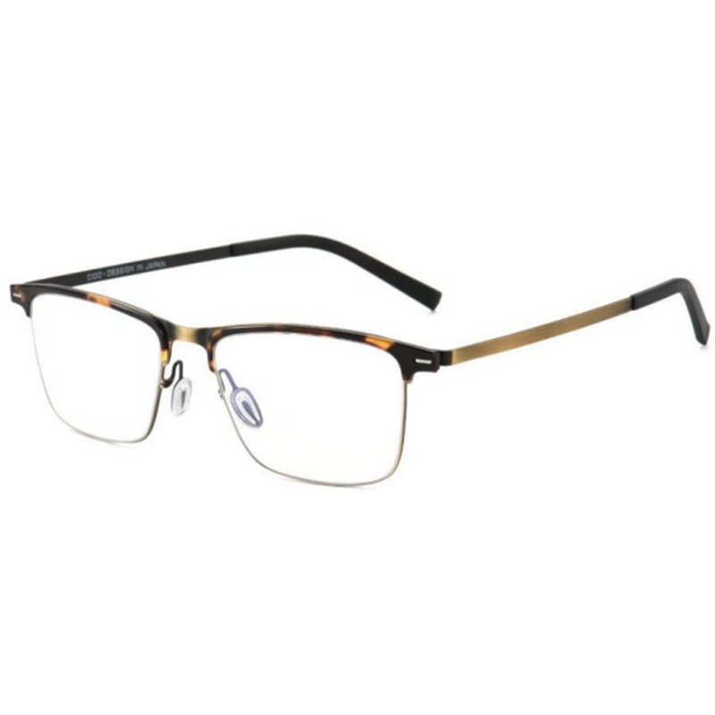 Business Browline Glasses – OpteLux OSZ052 Titanium Browline Eyewear Catalog Angle Elite Business Design