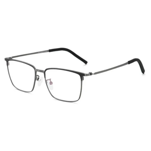 OpteLux OSZ071 black business square glasses – premium titanium eyewear for professionals.