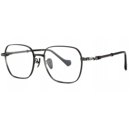 OpteLux OSZCN054 black wood retro glasses – titanium square eyeglass frame for business professionals.