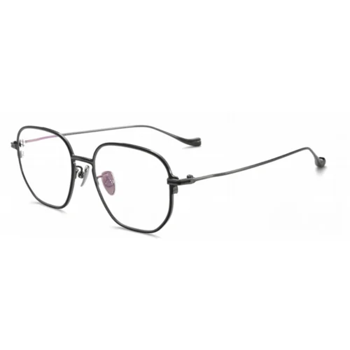 OpteLux OSZCN060 black crown eyeglasses with thin metal frame and square lenses