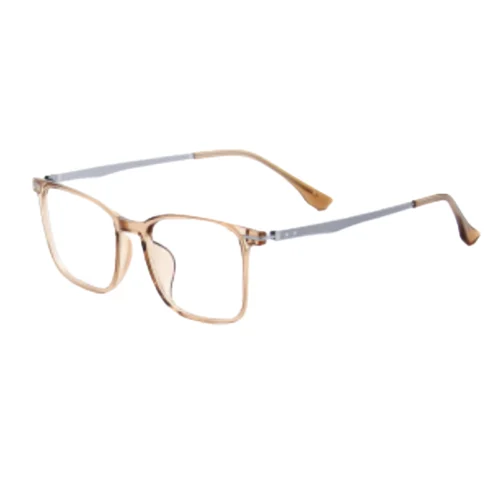 OpteLux OYH8413 champagne square eyeglasses with titanium temples