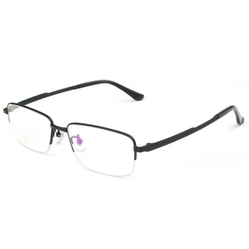 OpteLux OKA9213 square frame glasses in deep-tone metal finish