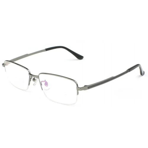 OpteLux OKA9213 square frame glasses in mid-tone metal finish