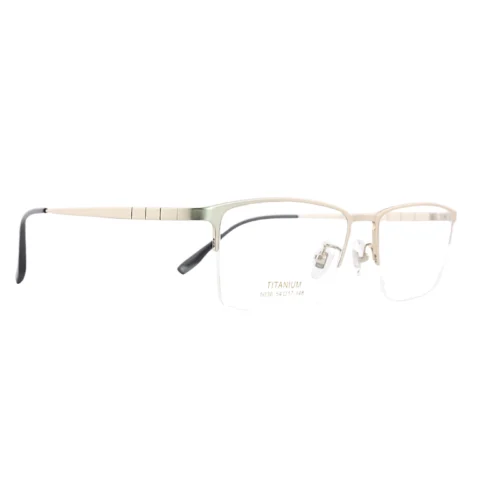 OpteLux ONC536 half profile titanium frame with structural detailing