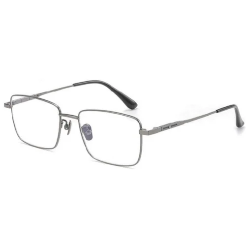 Optelux ONC6989 square frame glasses in brushed gunmetal tone