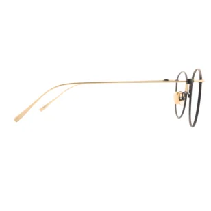 OpteLux ONC871 olive-gold round eyeglasses – side profile