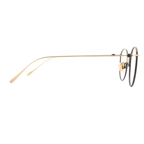 OpteLux ONC871 olive-gold round eyeglasses – side profile