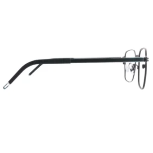 OpteLux ONC136 square frame glasses side view with ribbed dark temple tips