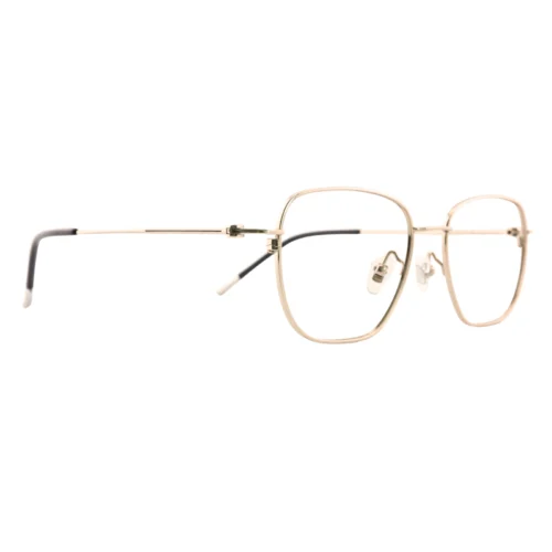 OpteLux ONC8803 square frame eyeglasses – minimalist metal side view