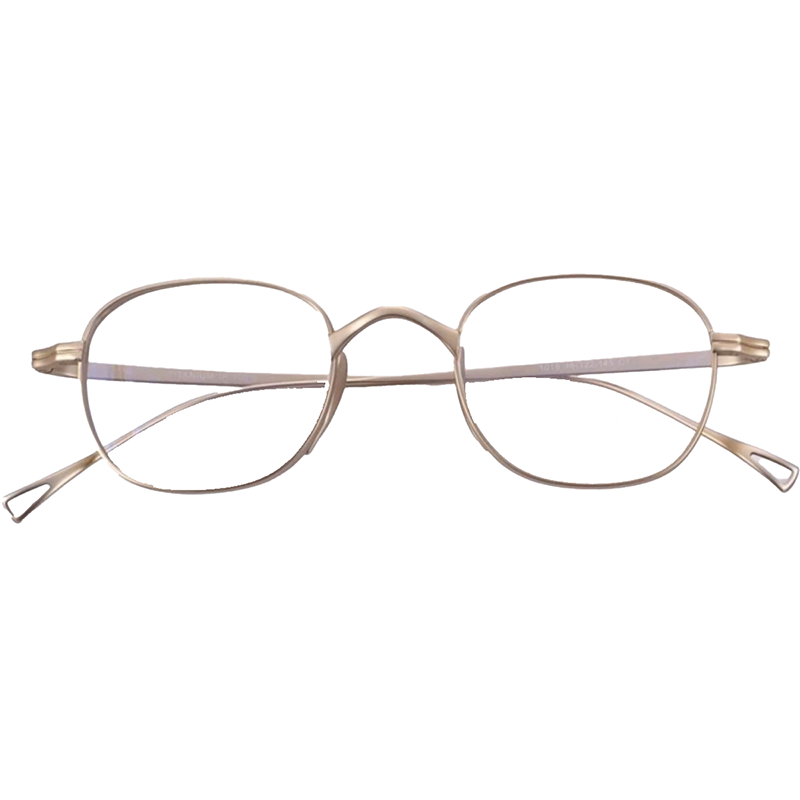 OpteLux ONC119 round eyeglasses in soft rose-gold metallic finish – front view