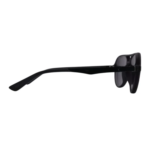 Side view of Clip-On Aviator Sunglasses OJO1914 with black temples and dark lenses