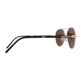 OpteLux OJO8122 polarized aviator sunglasses — side profile with black temples