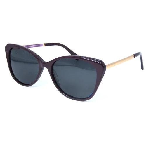 OpteLux OJO7821 polarized cat eye sunglasses – burgundy frame front angle