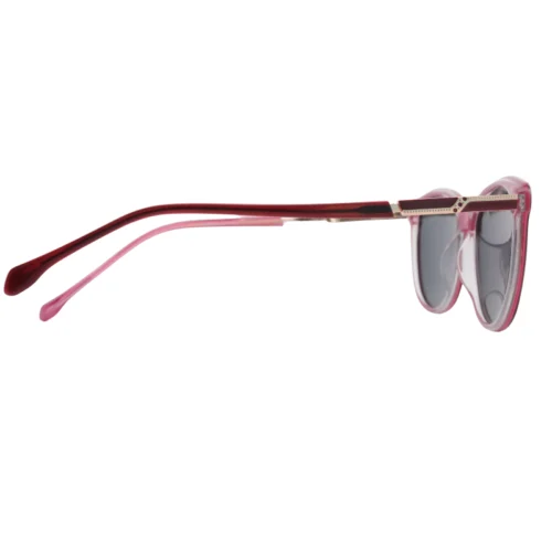 OpteLux OJO7820 Square Sunglasses side profile with red gradient temples