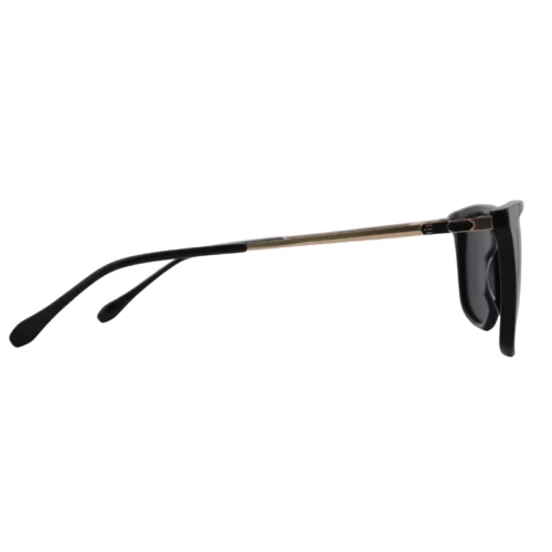OpteLux OJO7814 Square Sunglasses side profile showing gold temple arm