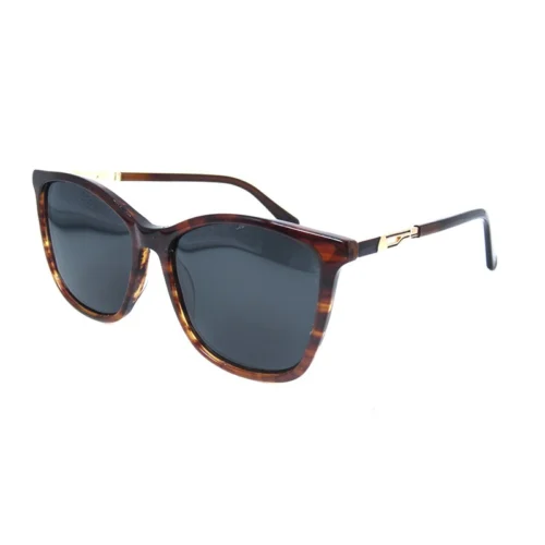 OpteLux OJO7829 square sunglasses with subtle brown gloss and minimalist structure