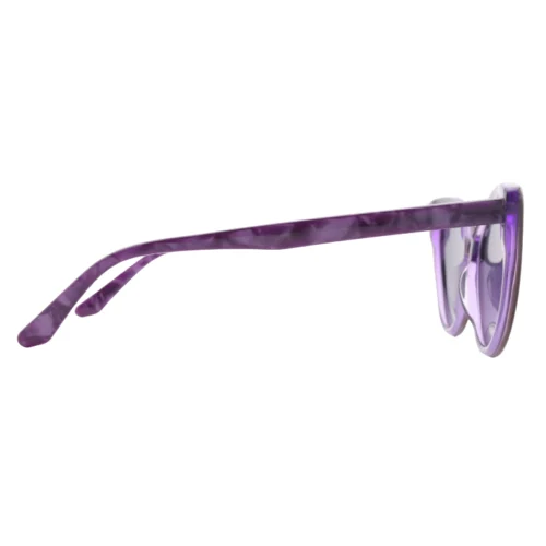 OpteLux OJO6951 cat-eye sunglasses side view with marbled temples