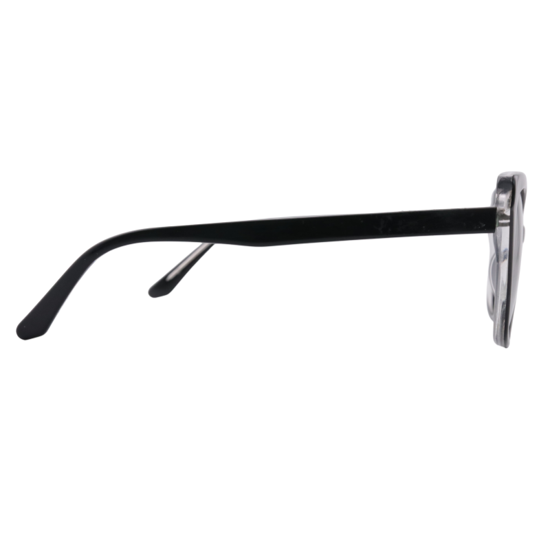 Side profile of black OpteLux OJO6969 cat-eye sunglasses