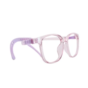 OpteLux OLB7205 transparent pink lavender protective frame – best glasses for teenager study comfort