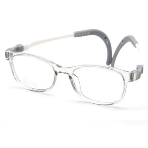 Gunmetal grey kids’ eyeglasses – OpteLux OLB7207 silicone frame