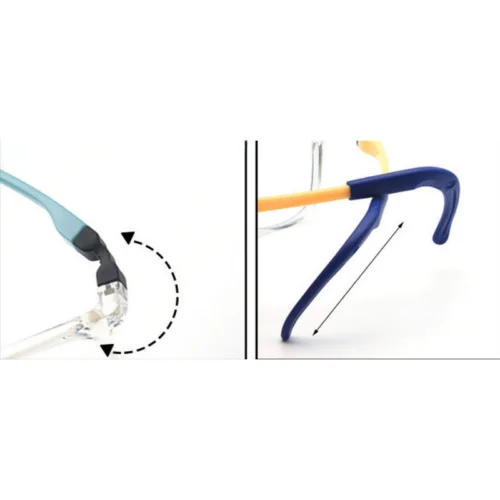 Flexible bending temple and angle rotation system – OpteLux OLB7201 kids glasses frames