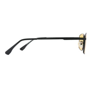 Side view of OpteLux OYH1805 square frame glasses premium thin arm structure