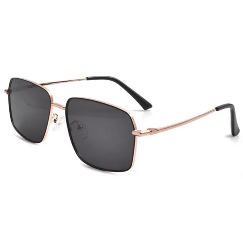OpteLux OYH1811 square sunglasses in rose gold metal