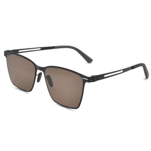 OpteLux OYH6809C5 polaroid sunglasses with brown polarized lenses and black alloy frame