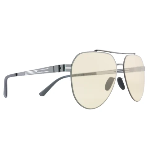 OpteLux OYH6810C4 Polarized Aviator Sunglasses in silver frame with champagne lenses