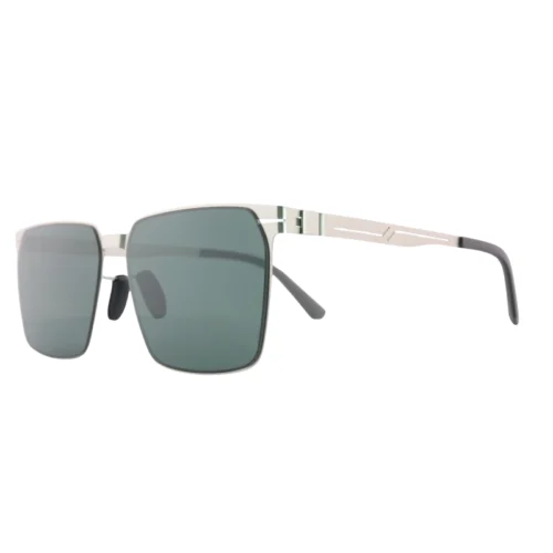 OpteLux OYH6812 Polaroid Sunglasses in matte silver finish with sleek design
