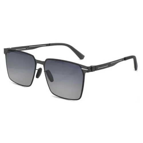 OpteLux OYH6812 Polaroid Sunglasses in matte black with gradient grey lenses