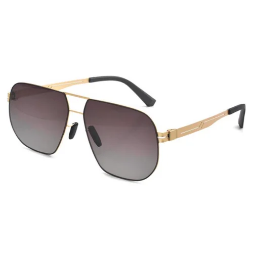 OpteLux OYH6814 aviator sunglasses in gold gradient finish with polarized lenses and business-class design.