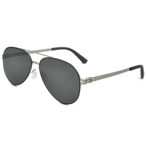 OpteLux OYH6821 polarized aviator sunglasses in gunmetal grey with dark lenses