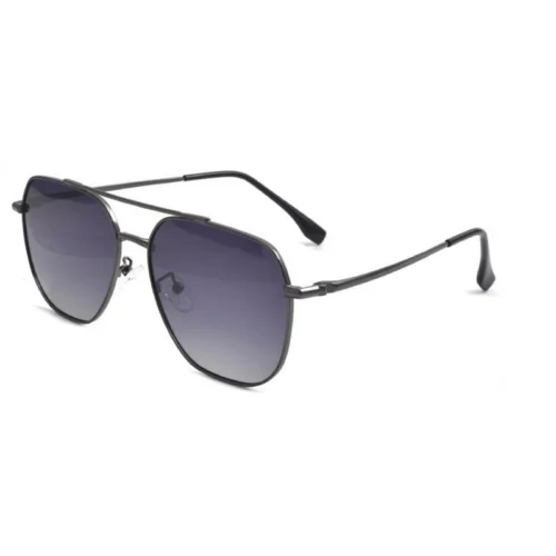 OpteLux OYH1809 dark gunmetal aviator sunglasses with deep gray-violet gradient lenses