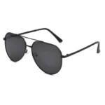 OpteLux OYH1813 Polarized Pilot Sunglasses Front Angle – Matte Black