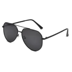 OpteLux OYH1813 Polarized Pilot Sunglasses Front Angle – Matte Black