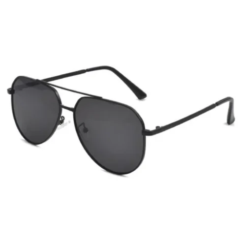 OpteLux OYH1813 Polarized Pilot Sunglasses Front Angle – Matte Black