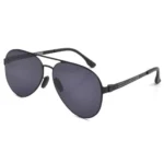 OpteLux OYH6802 Polarized Aviator Sunglasses Front View – Matte Black Frame