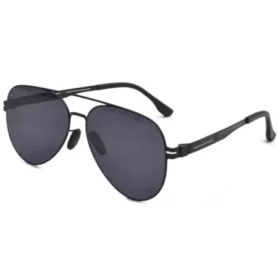 OpteLux OYH6813 Polarized Aviator Sunglasses – Black Frame Front View