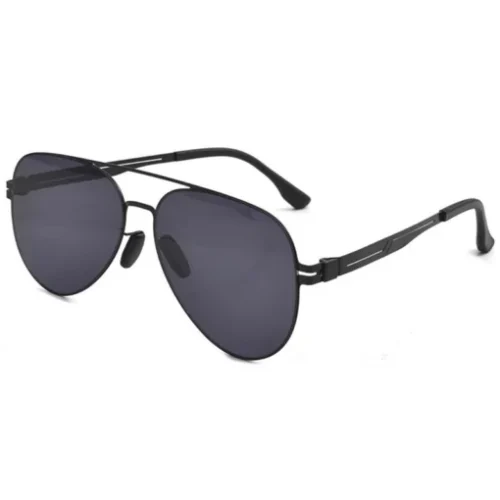 OpteLux OYH6813 Polarized Aviator Sunglasses – Black Frame Front View