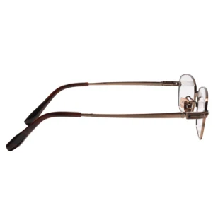 Side view of OpteLux OLT935 square eyeglasses metal temples
