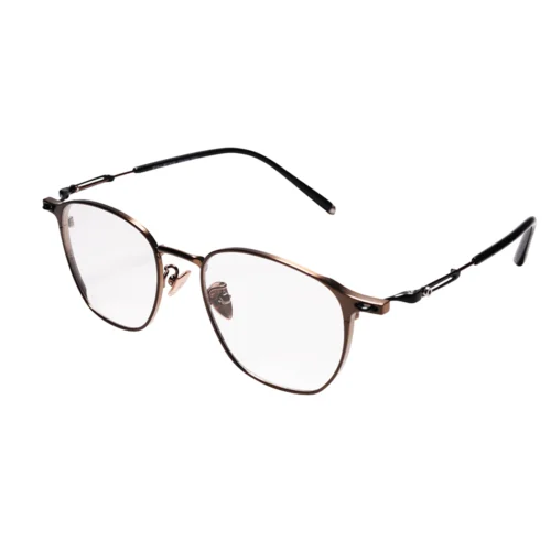 OpteLux OLT950 executive adjustable square eyeglasses – three-quarter angle