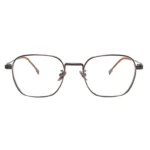 OpteLux OLT203 titanium square eyeglasses with slim front frame and minimalist bridge