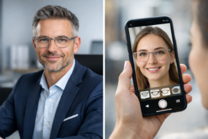 Professional eyewear virtual try-on using AI and augmented reality technology